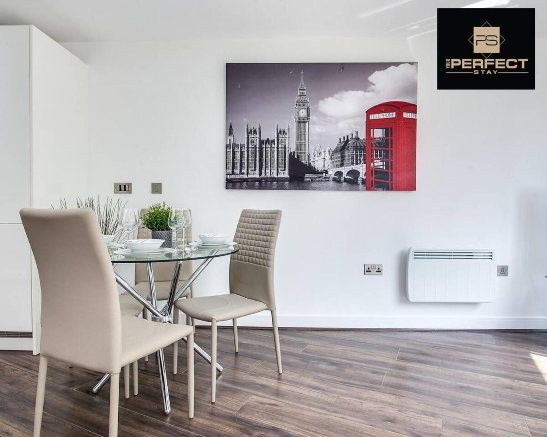 Luxe Modern Apartment By Your Perfect Stay Short Lets Birmingham Bagian luar foto